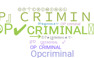 Gelaran - OPcriminal