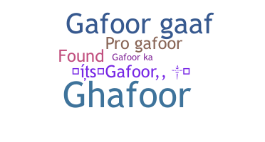 Gelaran - Gafoor