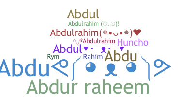 Gelaran - Abdulrahim
