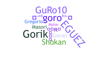 Gelaran - Goro